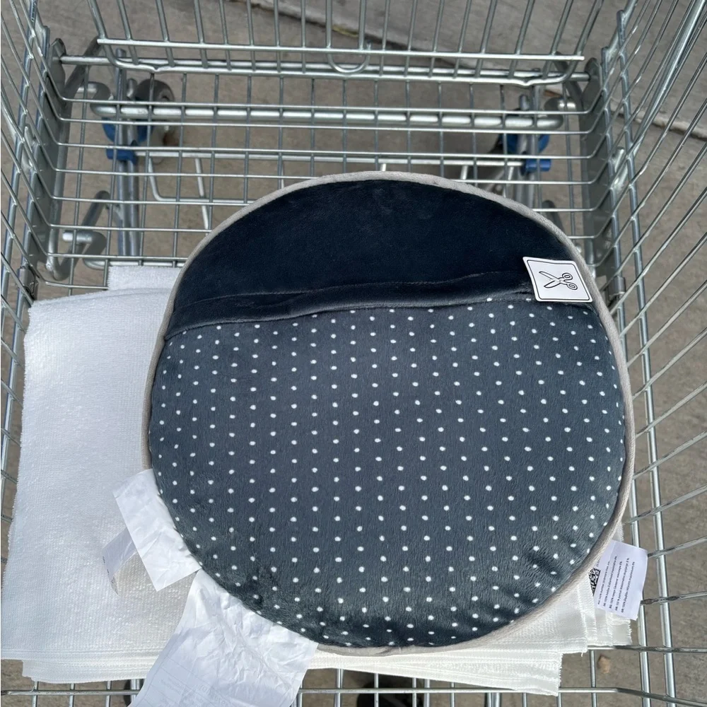 IKEA Gray and Black Cat Face Pillow cushion for bed or sofa new discontinued - Picture 7 of 16